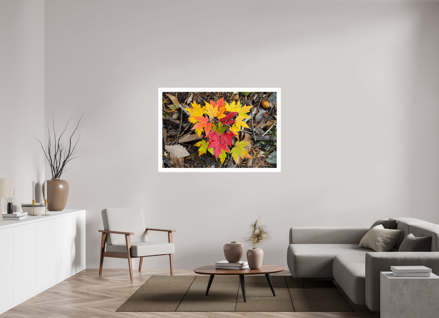 54 x 36″, Hahnemühle Photo Rag Baryta, 2 in. white border. (Print Only) Autumn Leaves 15