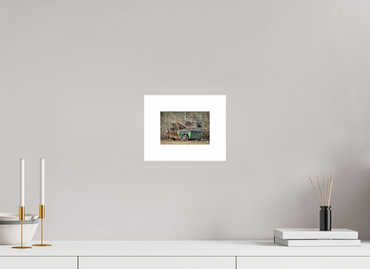 6 x 4″, Hahnemühle Photo Rag Baryta, 2 in. white border. (Print Only) Brush Truck 01