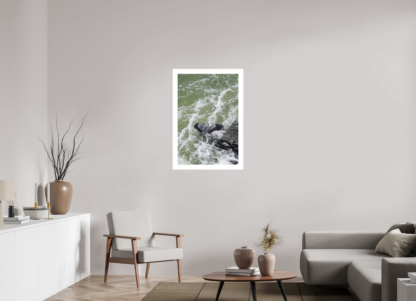 24 x 36″, Hahnemühle Photo Rag Baryta, 2 in. white border. (Print Only) Great Blue Heron 03