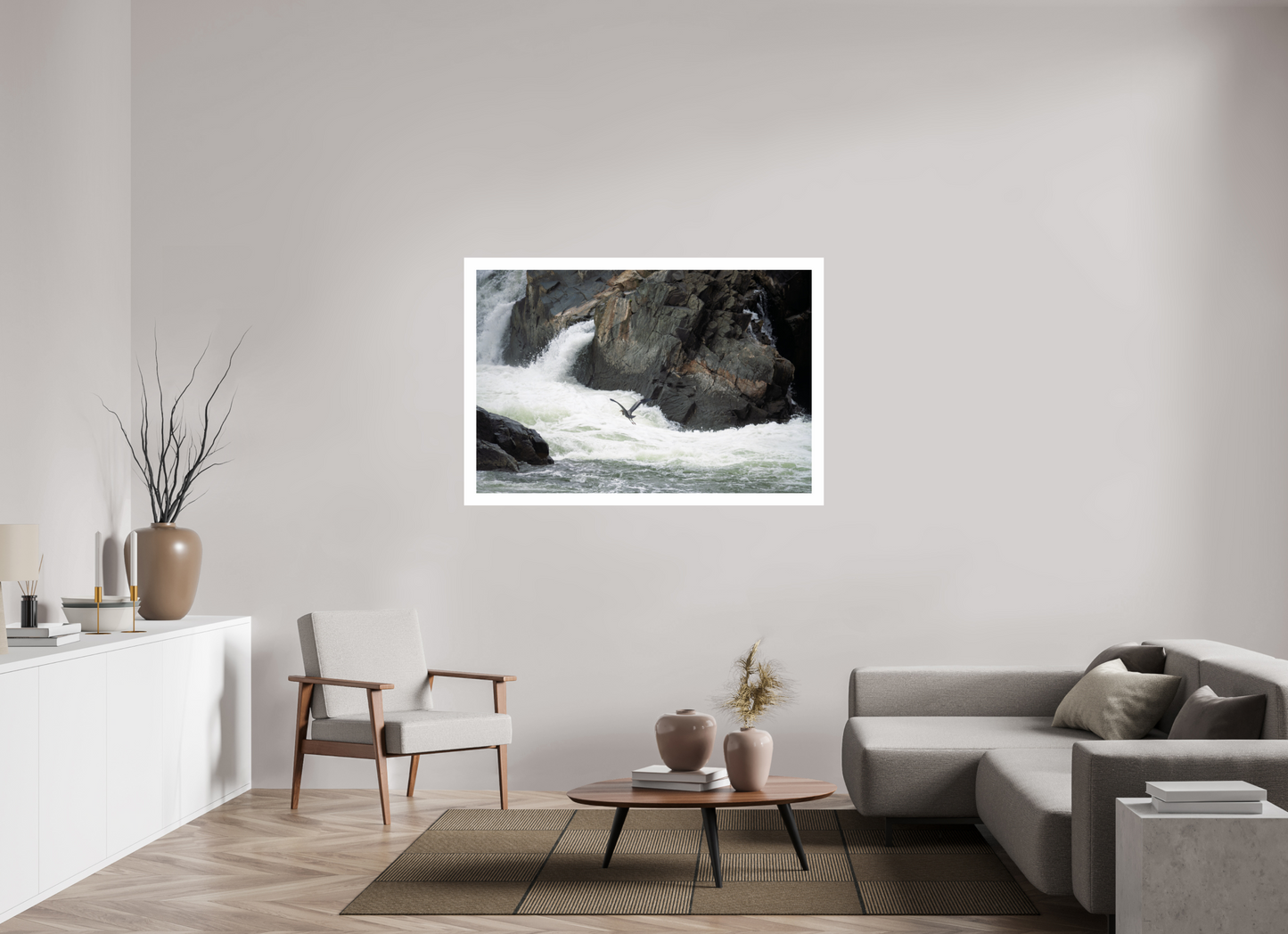 54 x 36″, Hahnemühle Photo Rag Baryta, 2 in. white border. (Print Only) Great Blue Heron Flight 01