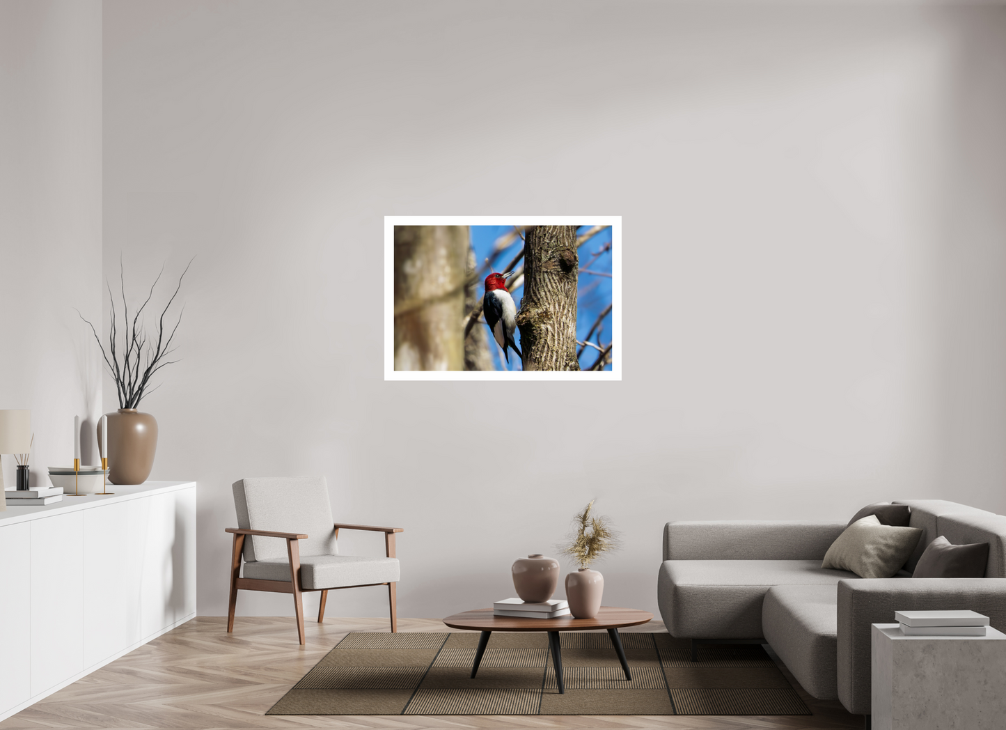 45 x 30″, Hahnemühle Photo Rag Baryta, 2 in. white border. (Print Only) Red-headed Woodpecker 01