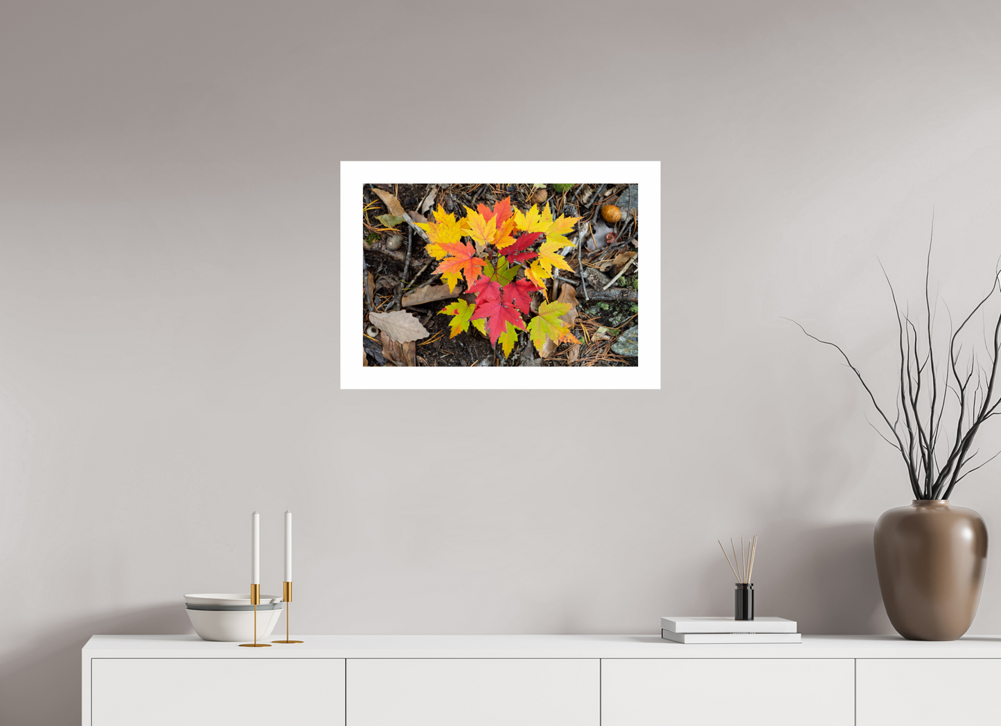 24 x 16″, Hahnemühle Photo Rag Baryta, 2 in. white border. (Print Only) Autumn Leaves 15
