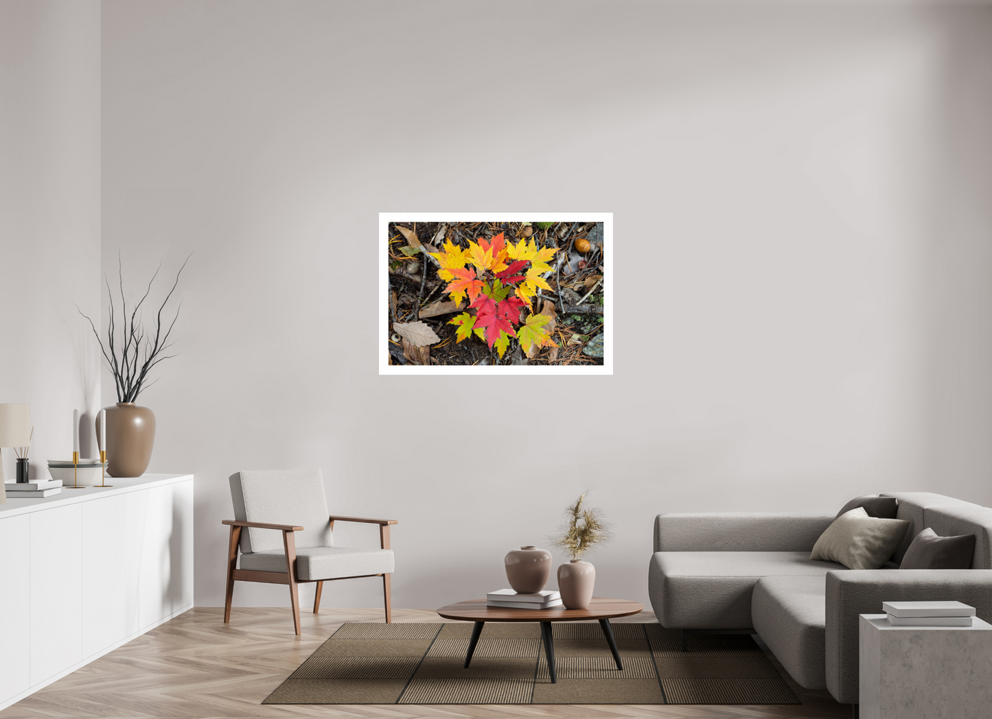 45 x 30″, Hahnemühle Photo Rag Baryta, 2 in. white border. (Print Only) Autumn Leaves 15