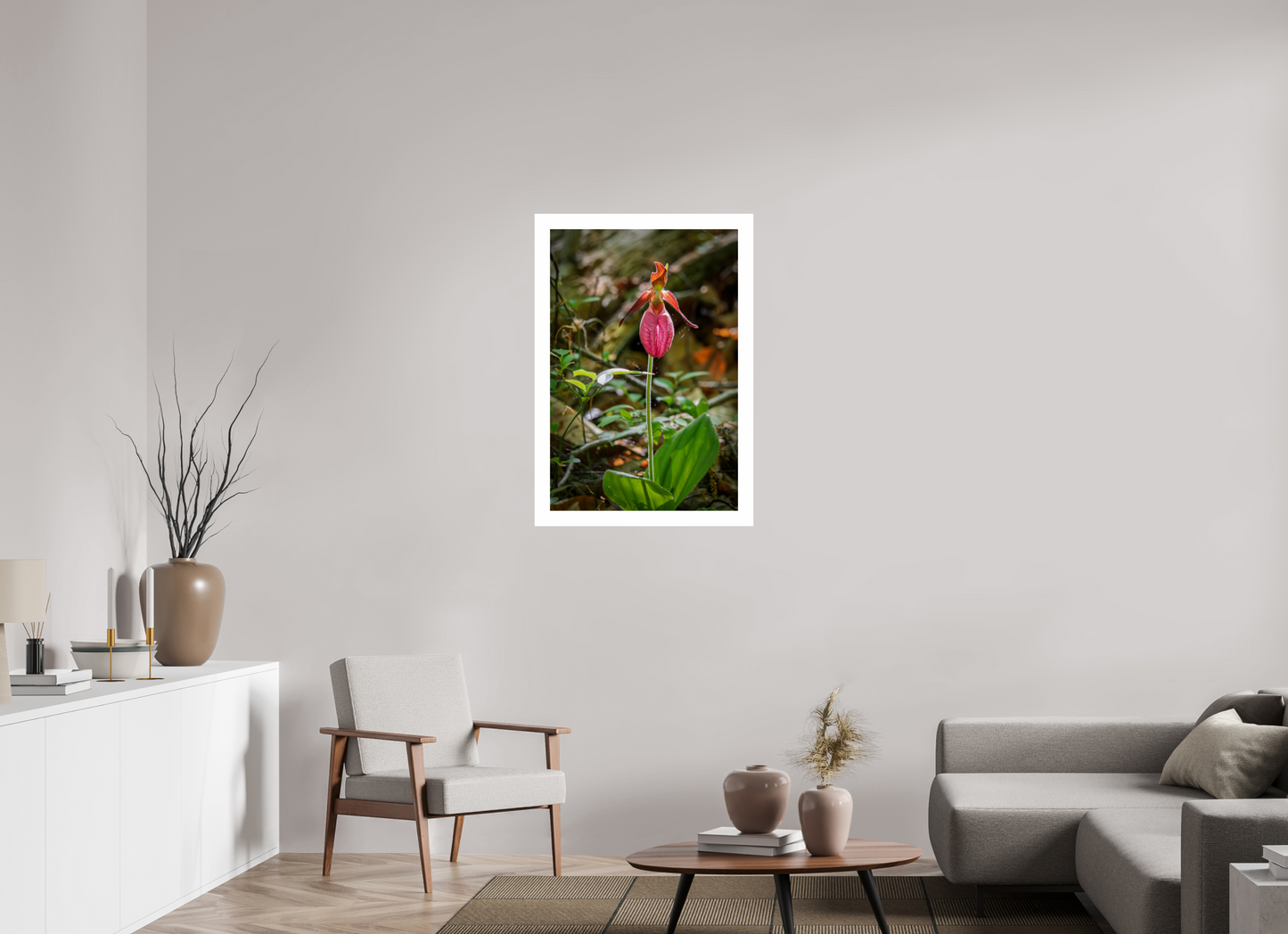 24 x 36″, Hahnemühle Photo Rag Baryta, 2 in. white border. (Print Only) Pink Lady Slipper 01