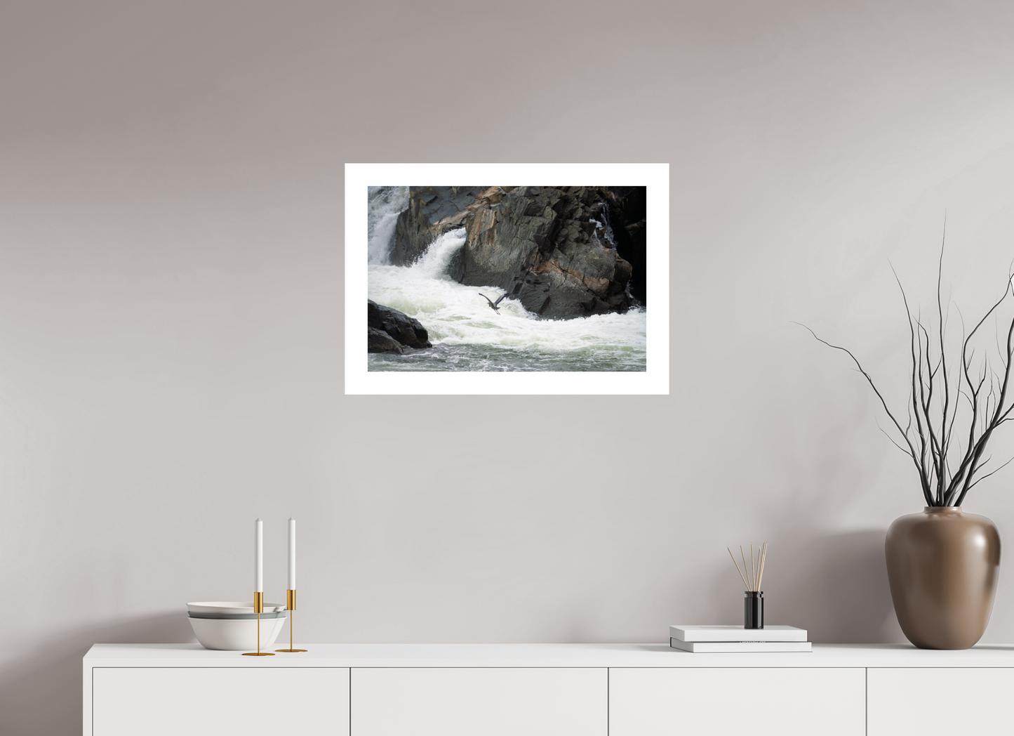 24 x 16″, Hahnemühle Photo Rag Baryta, 2 in. white border. (Print Only) Great Blue Heron Flight 01