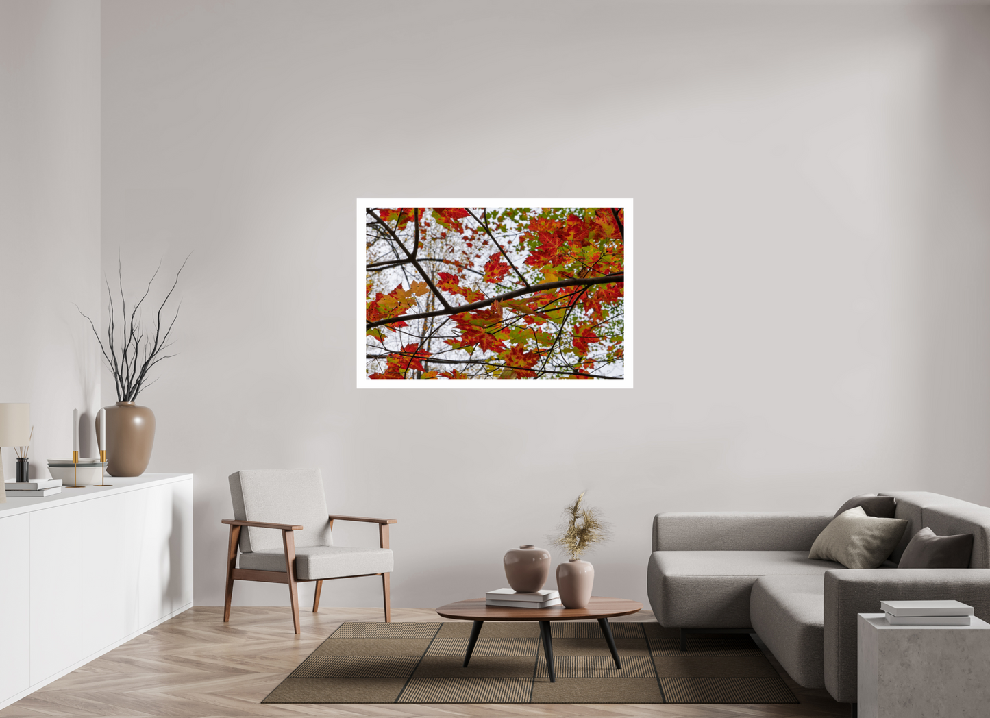 54 x 36″, Hahnemühle Photo Rag Baryta, 2 in. white border. (Print Only) Autumn Leaves 08