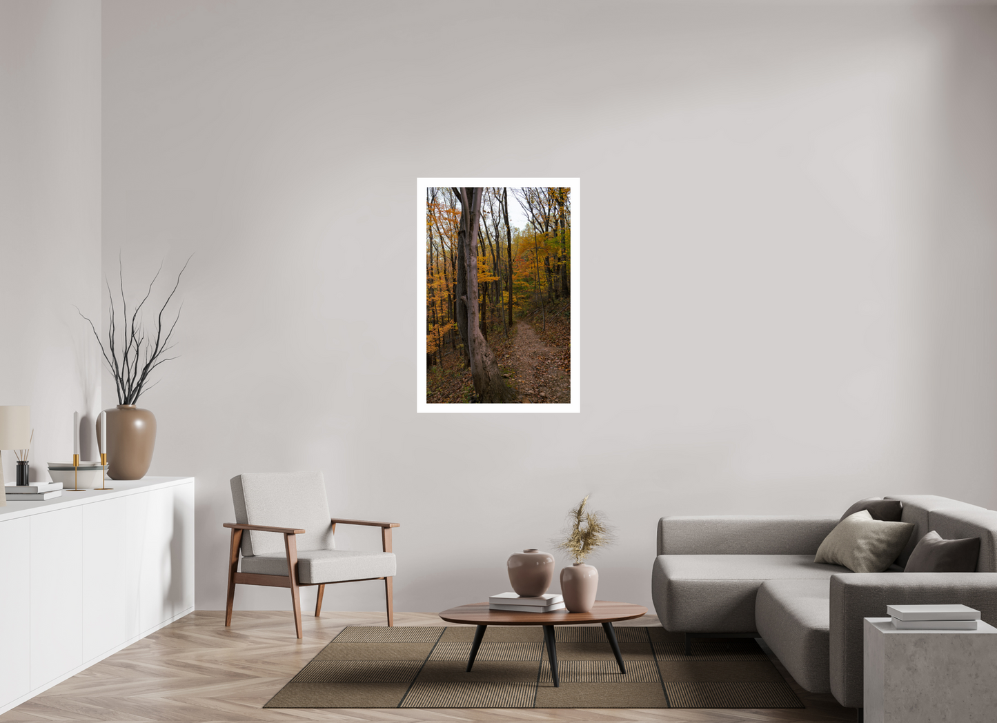 30 x 45″, Hahnemühle Photo Rag Baryta, 2in. white border. (Print Only) Autumn Path 03