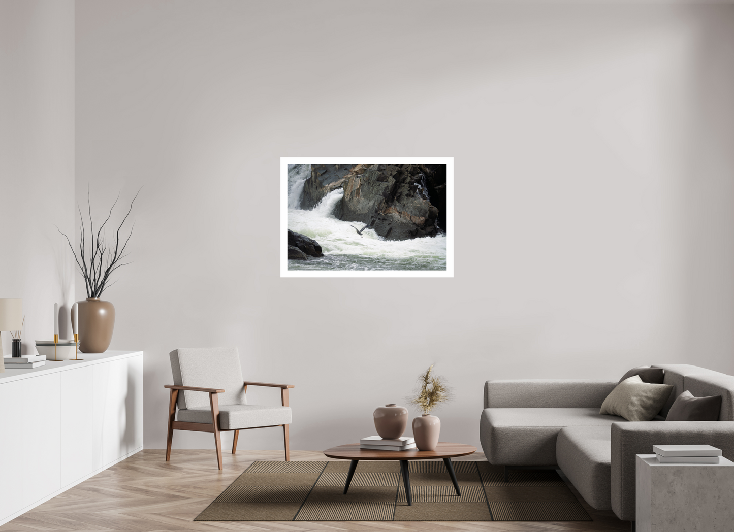 45 x 30″, Hahnemühle Photo Rag Baryta, 2 in. white border. (Print Only) Great Blue Heron Flight 01